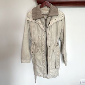 Esprit Uncovered Four Seasons Trench Coat Jacket Beige size M
